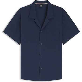 HUGO BOSS Риза Boss Mens BOSS Bodywear Short Sleeve Plain Shirt - Navy 413