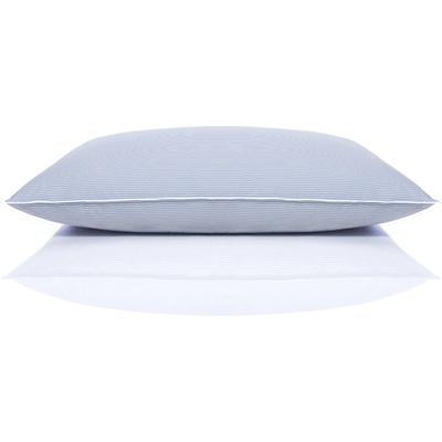 Polštáře a peřiny.cz Péřový polštář COMFORT modro-bílý proužek 70x90