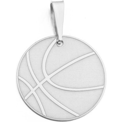 Zlatnictví Zlatíčko Stříbrný přívěsek basketbalový míč 000.00056