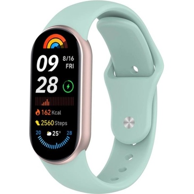 VSECHNONAMOBIL 115544 BUTTERFLY Vyměnitelný řemínek pro Xiaomi Smart Band 10 / 9 / 8 světle zelený
