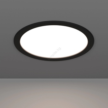 EGLO 901389 - LED вградено осветително тяло FUEVA LED/18, 5W/230V Ø 21, 6 cm черно (EG901389)