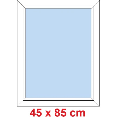 Soft Plastové okno 45x85 cm FIX neotevíravé Bílá