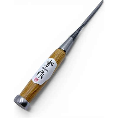Japonské truhlářské dláto SHUSAKU OIRE NOMI, rukojeť z červeného dubu, 3 mm