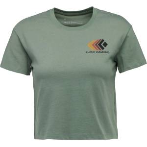 Black Diamond Дамска тениска Black diamond Women's Faded Crop S/S Tee T-shirt - Laurel Green - размер XL (916-1333-0215)