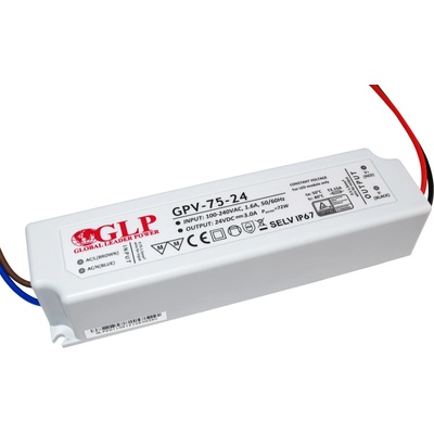 GLP GPV zdroj plastový CV IP67 různé typy 12V/24V - 24V, 75W