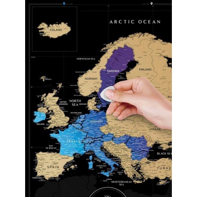 Stírací mapa Evropy – Sleviste.cz