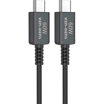 Ven-Dens Ven - Dens високоскоростен данни и заряден кабел - 1.8 м - 60W - черен KP33994 (33994)