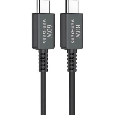 Ven-Dens Ven - Dens високоскоростен данни и заряден кабел - 1.8 м - 60W - черен KP33994 (33994)