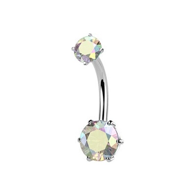 Šperky4U Ocelový piercing do pupíku BS1078-AB
