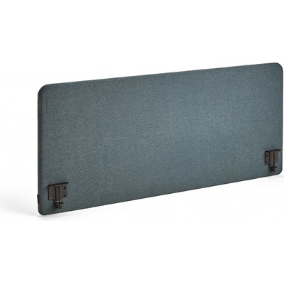 Zone stolový paraván černé svorky potah Etna petrolejově modrá 160 x 65 x 3,6 cm – Zboží Dáma