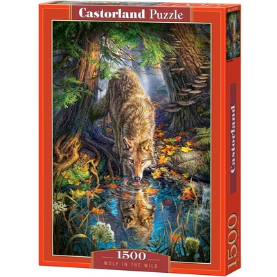 Castorland Пъзел Castorland от 1500 части - Вълк в дивото (C-151707-2)