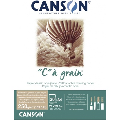 Canson "C" A' GRAIN lepený 250g, A4 30 listů