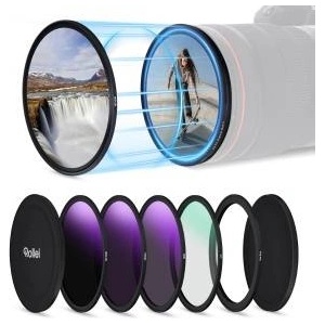 Rollei F: X Pro magnetic ND round filter set 77mm with ND8+ND64+ND1000+CPL - 26686