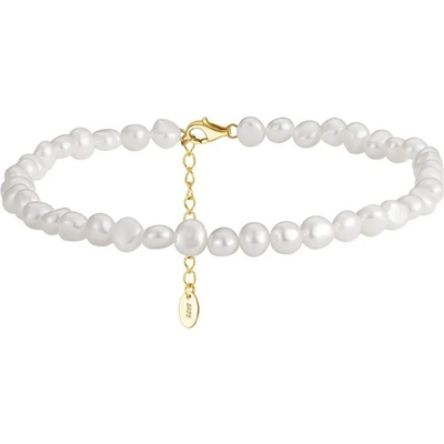 Majya stříbrný náramek s perlami GWEN pozlacený 11261
