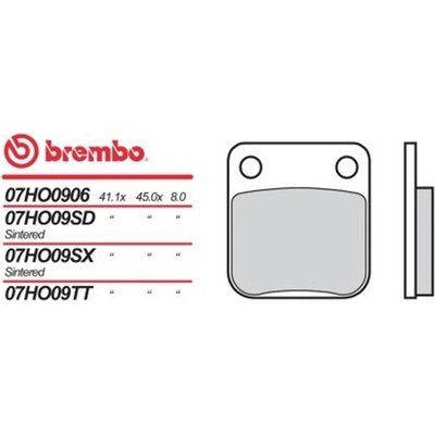 Přední brzdové destičky Brembo Yamaha 400 YFM FAM KODIAK 2000 - směs SD – Hledejceny.cz