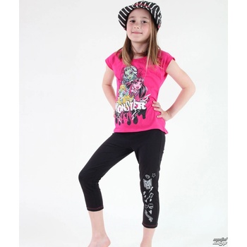 set dívčí tričko legíny TV MANIA Monster High Pink Black MOH 536