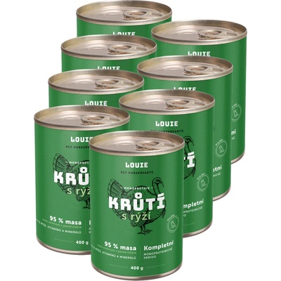 Louie Dog Morčacie s ryžou 8 x 400 g