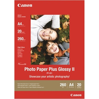 Canon Фотохартия Canon PP-201 Plus Glossy II A3+ - 260 gsm, 20 листа, изключително гланцова (2311B021) (2311B021)