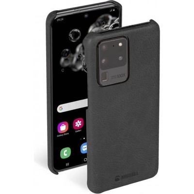 Krusell Гръб Krusell Sunne Cover за Samsung Galaxy S20 Ultra - Винтидж - Черен