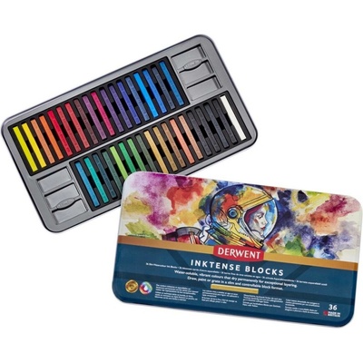 Derwent Inktense blocks akvarelové pastely 36 ks
