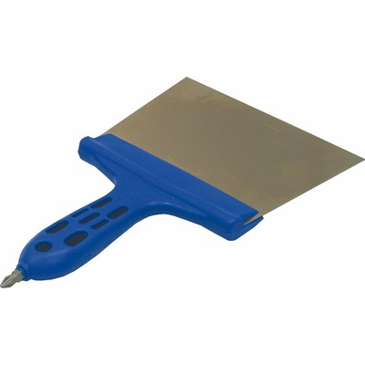 EXTOL CRAFT Špachtľa antikorová plastová rukoväť 150x90mm hr 05mm so skrutkovačom PH2