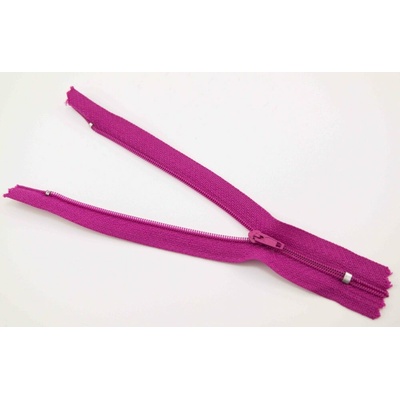 Nedeliteľný jemný plastový špirálový zips (veľkosť číslo 3) rôzne farby - dĺžka 12 cm - 60 cm 16 cm Fuchsiová ružová tmavá 5