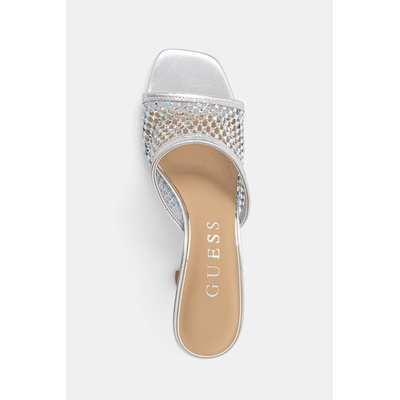 Guess чехли обувки с висок ток дамски KEBBA2 (FLJKB2.FAP03.BLUE)