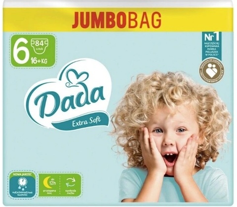 Dada Extra Soft JUMBOBAG 6 Extra large16+ 84 ks