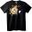 NOONEBRAND Тениска Аниме Череп и Карти - 2XL, Black