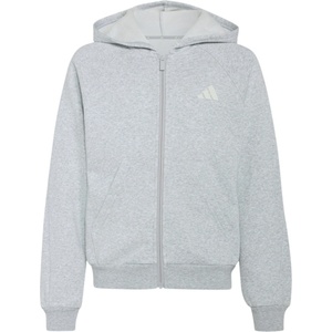 Adidas Детско яке за тренировка adidas Kid's Seasonals Collegiate Typography Full Zip Training jacket - Light Grey Heather / Off White - размер 140 (EU) (704-6495-0413)