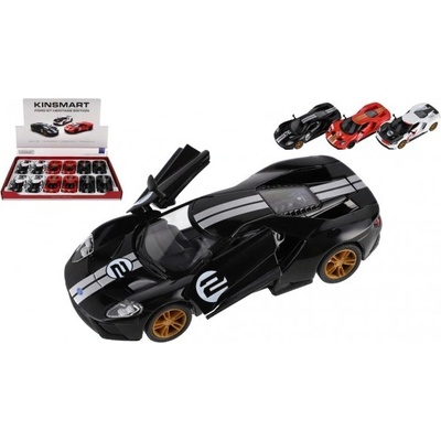 Kinsmart Auto Ford GT kov/plast 12 barvy na zpětné natažení 1:38
