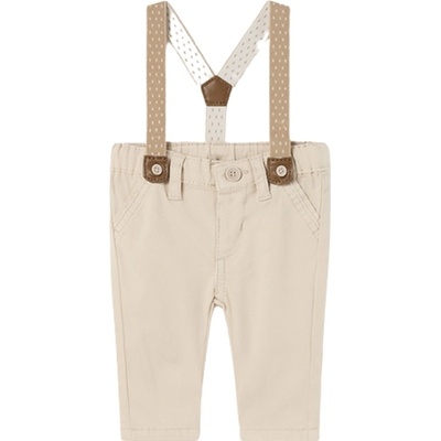 MAYORAL chlapecké kalhoty a kšandy béžová