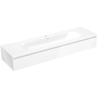 Mexen Orio шкаф за баня 160 см с мивка Vela, 1 чекмедже, бял гланц - 91A10-16023-1-BF00-W23M00 (91A10-16023-1-BF00-W23M00)