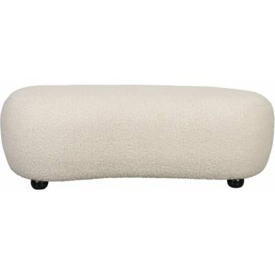 White Label Living Podnožka Noxx 120 cm bílá