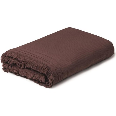 Juna Карирано одеяло View 130 x 190 см шоколадово (625059)