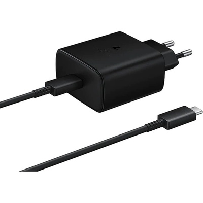 Samsung Араптер 220V Samsung FastCharging USB-C 45W Travel Charger - Черен, EP-TA845XBE, 11026083