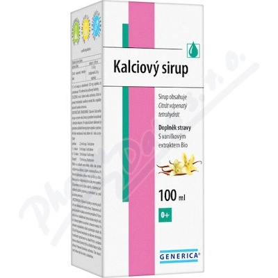 Kalciový sirup 100ml Generica