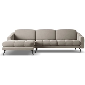 makamii Бежов кадифен ъглов диван (ляв ъгъл) Nalu - Makamii (NALU_LC_1_M1_C3)