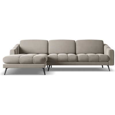 makamii Бежов кадифен ъглов диван (ляв ъгъл) Nalu - Makamii (NALU_LC_1_M1_C3)