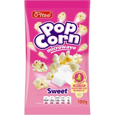 Pitso Popcorn do mikrovlnky sladký 100 g