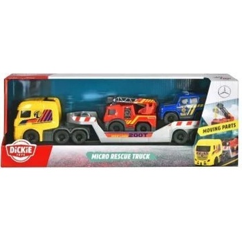 Dickie Toys Dickie: Ремарке на камион със спешни автомобили