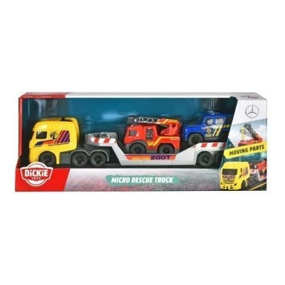 Dickie Toys Dickie: Ремарке на камион със спешни автомобили