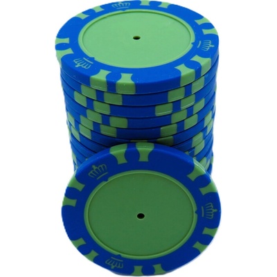 Las Vegas Pokerclub Blanc Kusový žetón na poker modrá