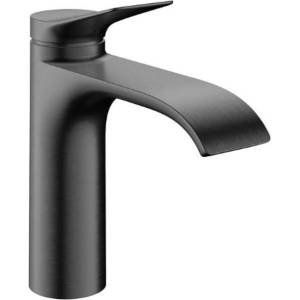 Hansgrohe Vivenis - Смесител за умивалник със сифон, EcoSmart, CoolStart, матиран черен хром 75023340 (75023340)