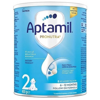 Aptamil Аптамил 2 - Бебешко мляко 6-12м. 400гр (809)