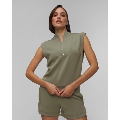 Varley dámská Viskózová mikina Loretta Half Zip Zelená