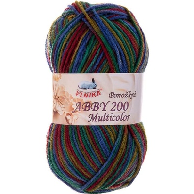 VLNIKA Příze Abby 200 multicolor ponožková Varianta: 350