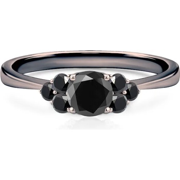 Image 1 of SAVICKI Годежен пръстен Fairytale: черно злато, черен диамант