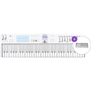Arturia KeyLab Essential 61 mk3 SET 2 Миди клавиатура Alpine White (KEYLAB-ESSENTIAL-61AWH-MK3SET2)