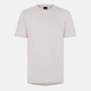 Boss Тениска Boss Mens BOSS ORANGE Tales T-Shirt with Logo Patch Premium Cotton - Grey 070